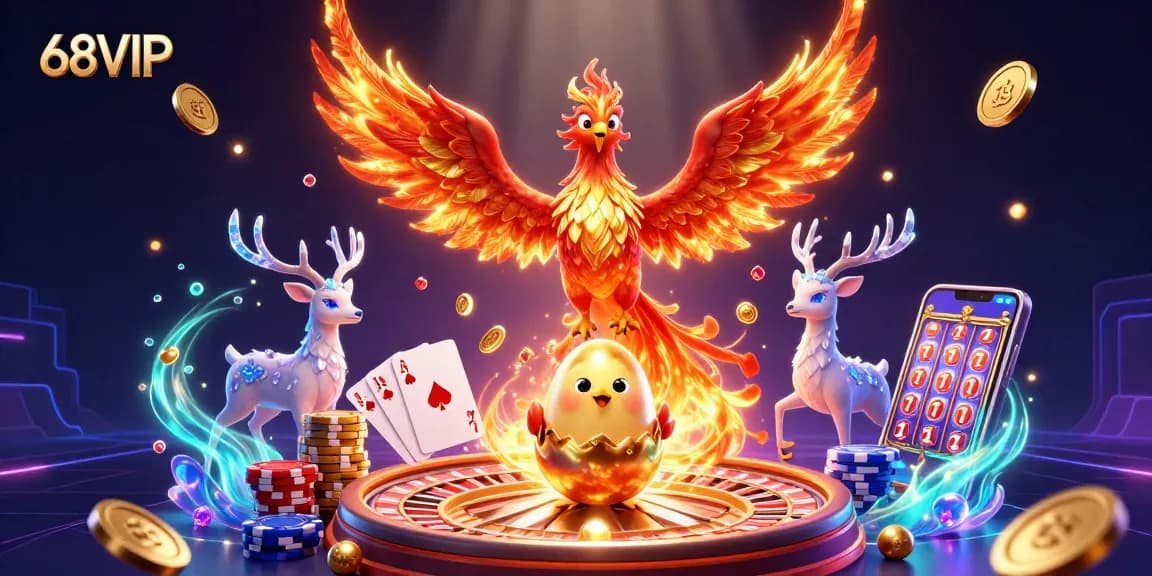 Experience the thrill of 68VIP with vibrant casino action and dynamic gaming elements.