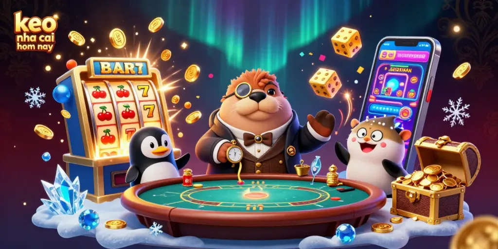 Engage with keo nha cai hom nay at a vibrant underwater poker game with animated casino elements.