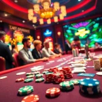 Experience thrilling gameplay at febet com with vibrant casino chips and dazzling roulette.