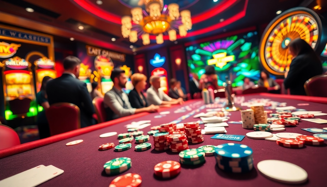 Experience thrilling gameplay at febet com with vibrant casino chips and dazzling roulette.