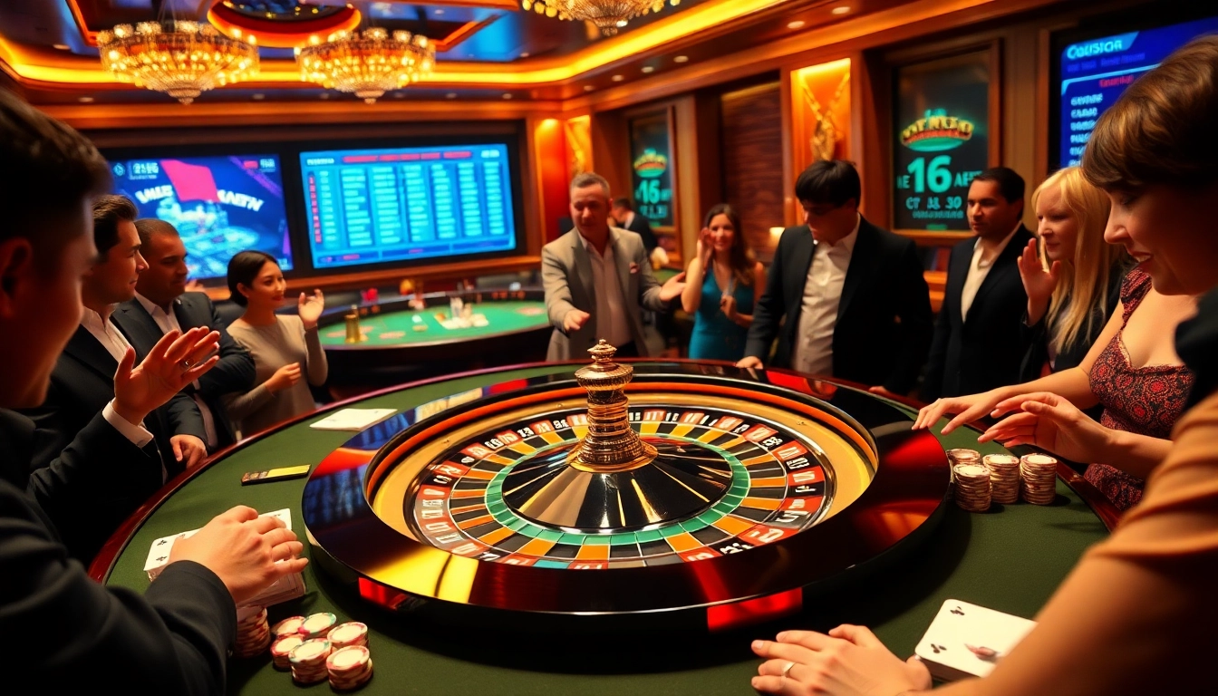 Players enjoying the S8-themed roulette game at a luxurious casino table.