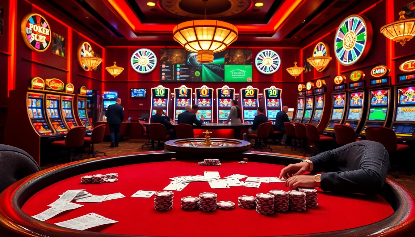 Engaging casino action at https://789p.gives/ with poker chips and dynamic slot machines.