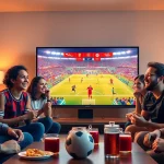 Socolive trực tiếp bóng đá brings friends together to enjoy live soccer matches in a cozy setting.