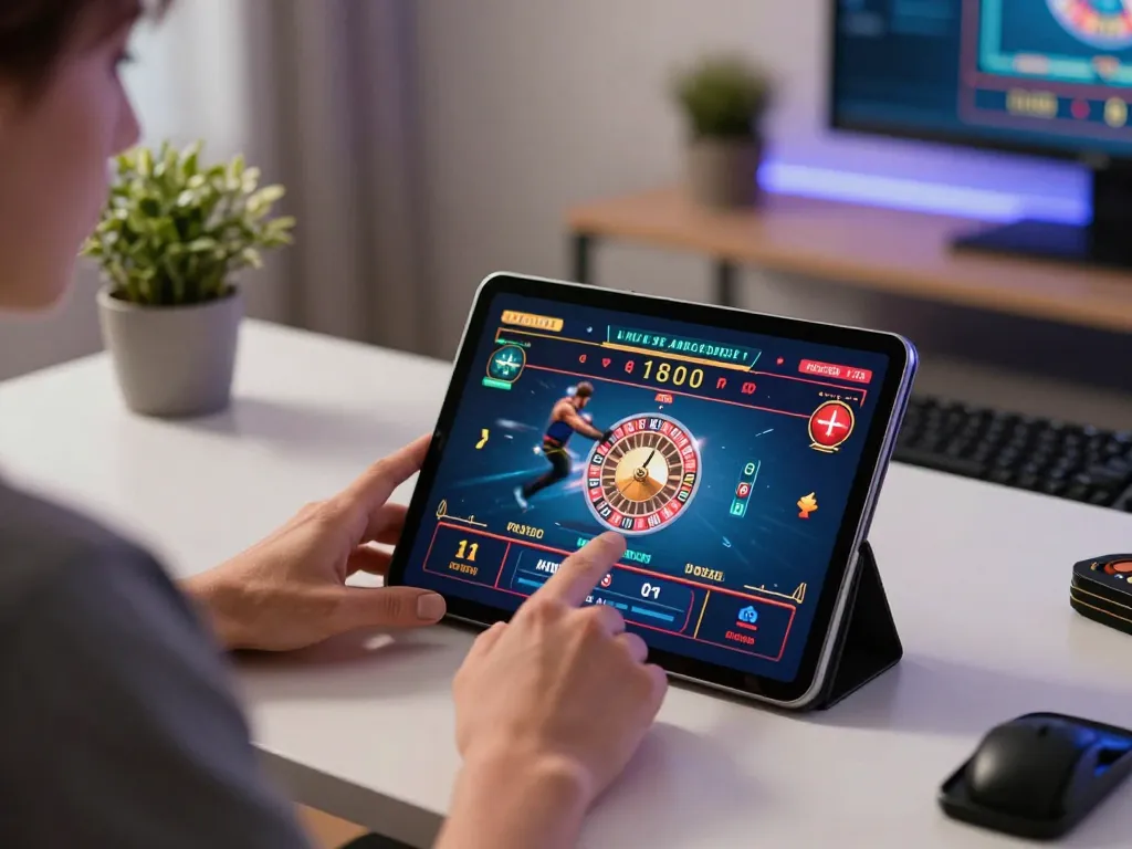 Experience thrilling live casino gameplay on ww88ju.com with a player focused on roulette strategy at home.