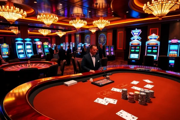 Experience luxury gaming with https://kong88.win at an upscale blackjack table surrounded by excitement.
