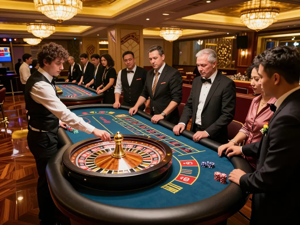 Exciting moment at the roulette table showcasing players placing bets, enhancing experience with Go 88 gameplay dynamics.