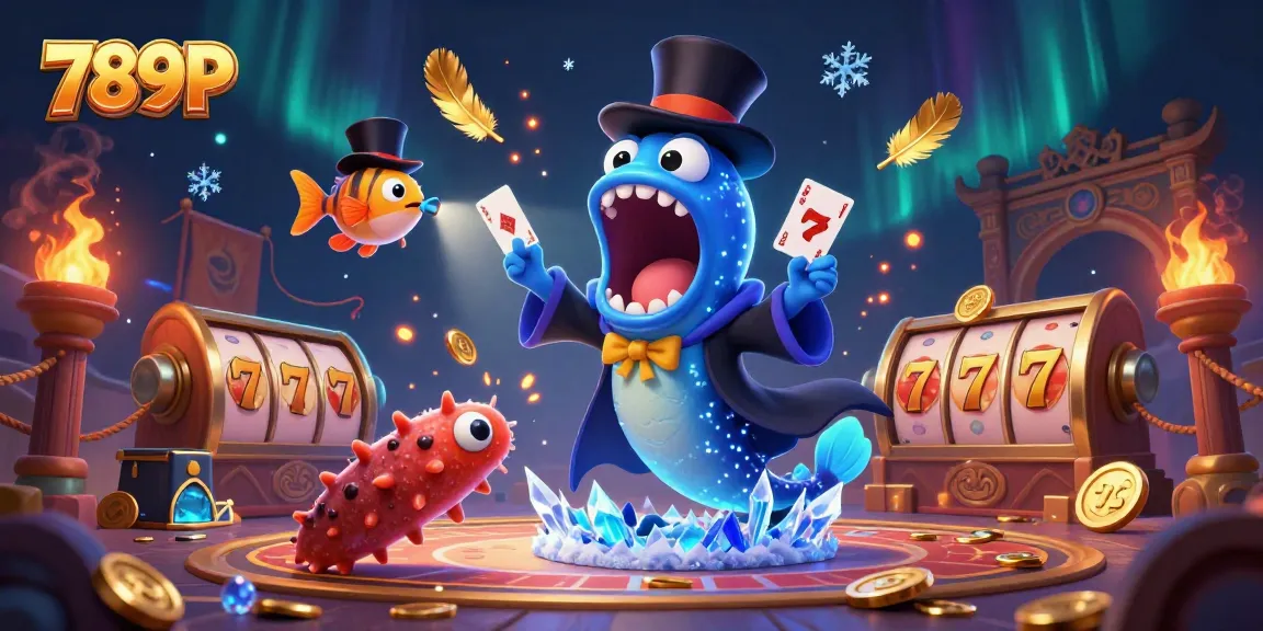 Engage with 789P in a captivating casino magic scene featuring colorful card tricks and themed game elements.