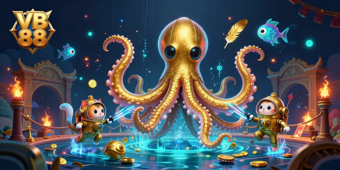 Engage with VB 88's treasures of online gaming in this vibrant 3D illustration.