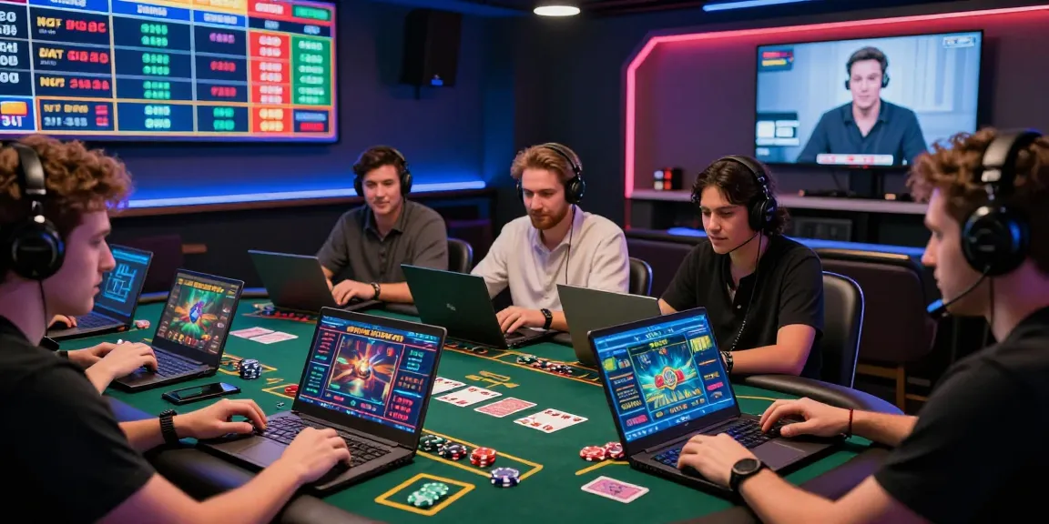 Players engaging with 181bet in a vibrant online casino setting with live betting.
