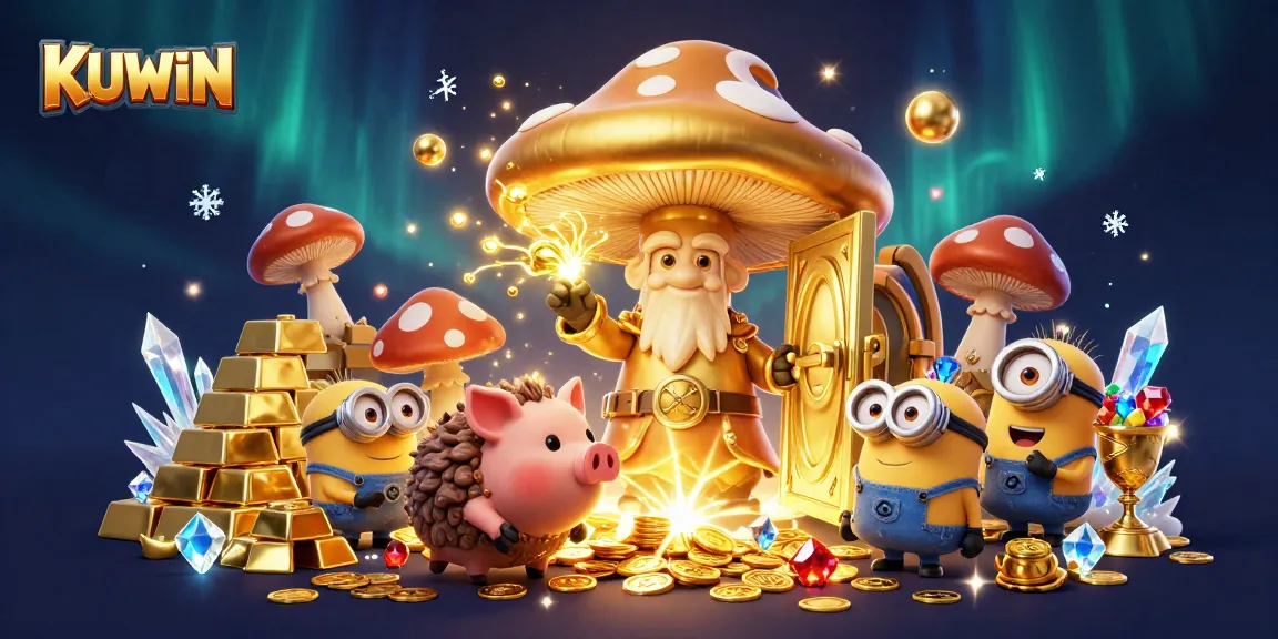 KUWIN wizards and treasure reveal extraordinary riches in a vibrant 3D casino scene.